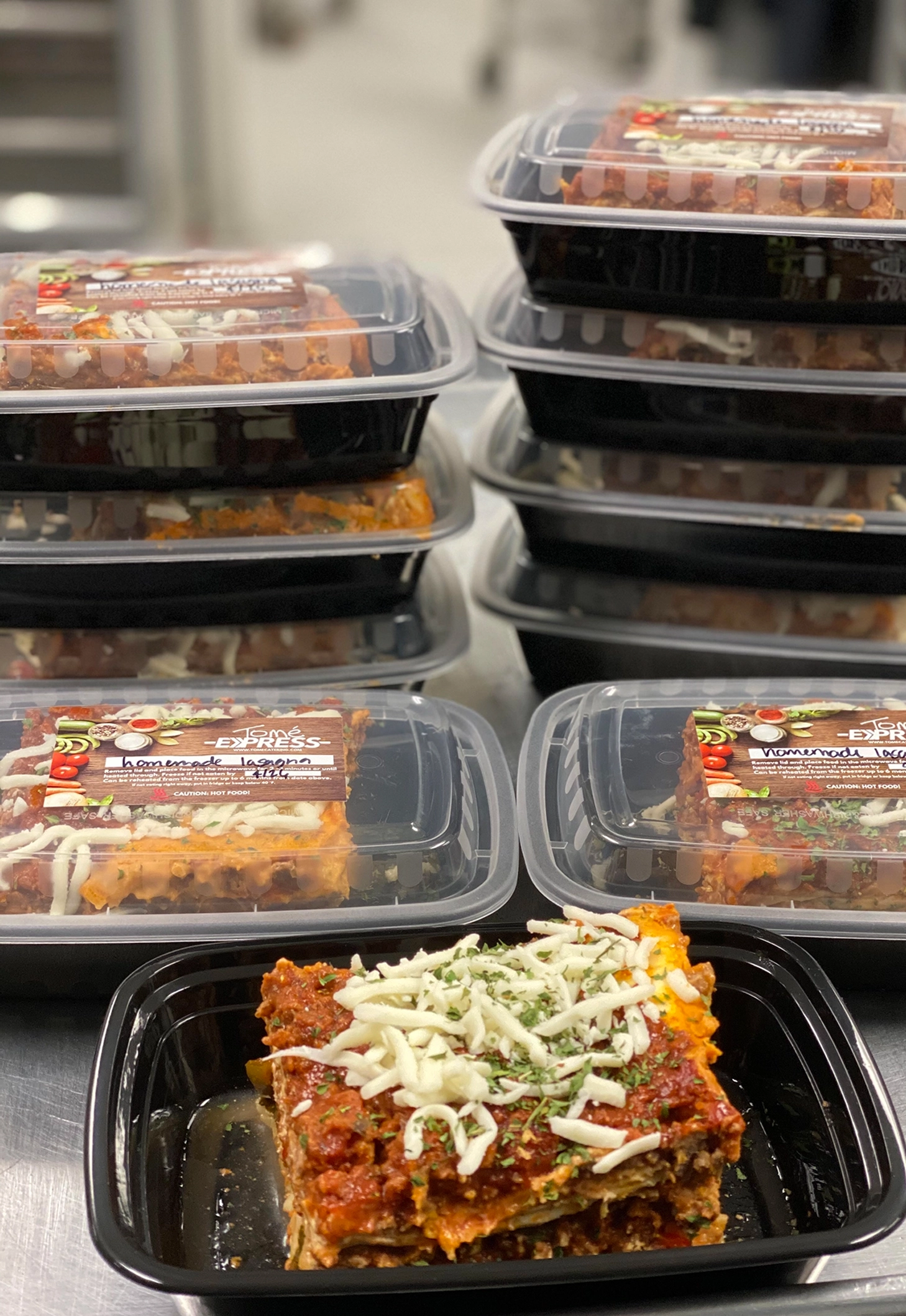 Fresh, chef-crafted comfort meal in a ready-to-go container, prepared for quick drive-thru pickup.